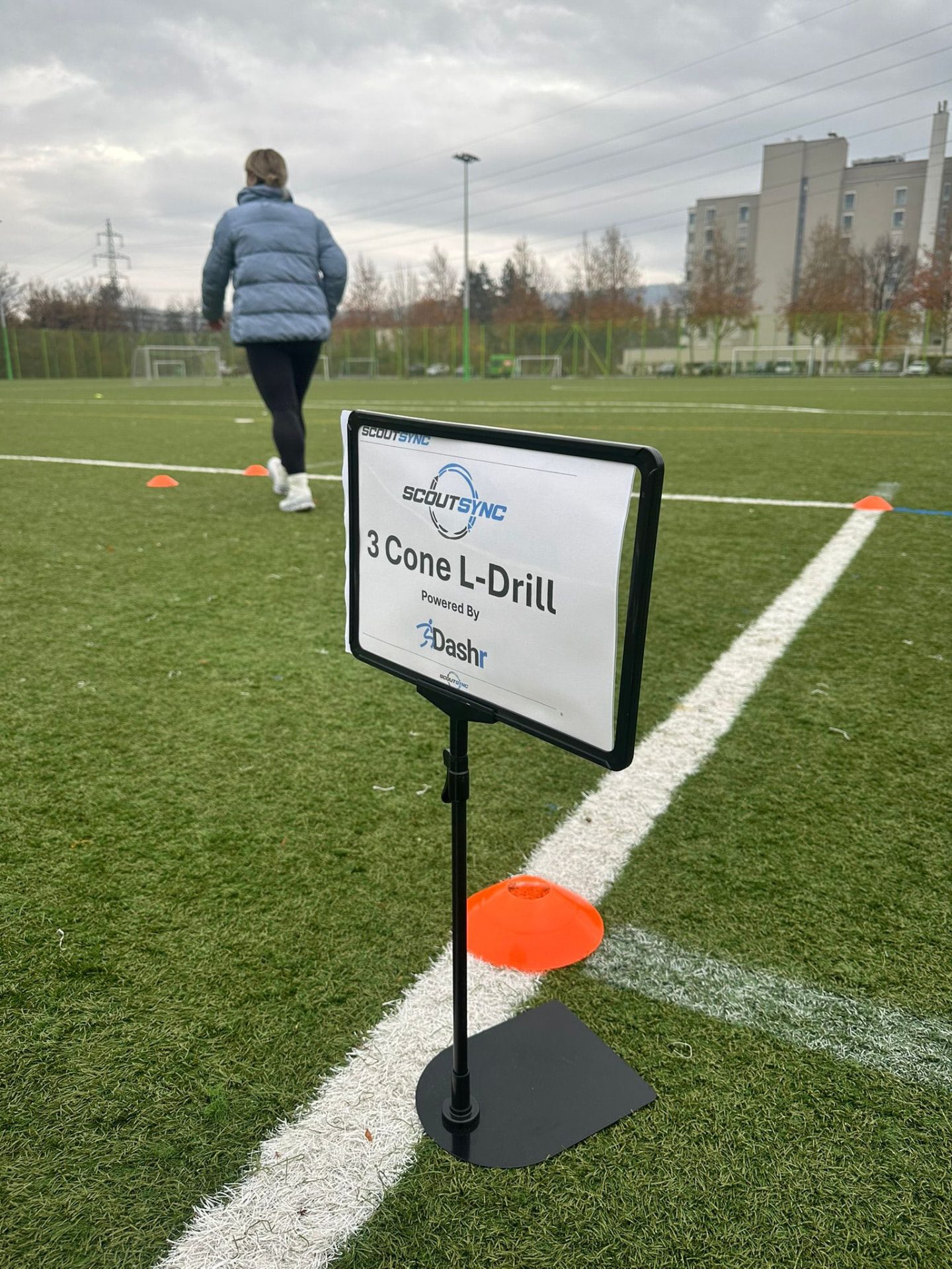 Three cone L-drill station powered by Dashr at the Zurich combine