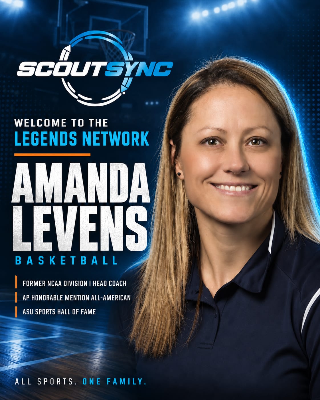 Amanda Levens, Basketball member of the ScoutSync Legends Network